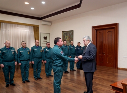 Ֆելիքս Ցոլակյանի հրամանով 14 փրկարար ծառայողների շնորհվել են փրկարար ծառայության հերթական կոչումներ