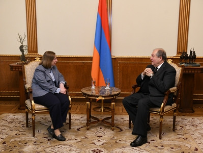 Armenia President, US ambassador discuss upcoming constitutional referendum