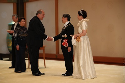 Armenia President sends congratulatory message to Emperor of Japan