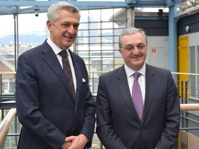 Armenia FM meets with the UN High Commissioner for Refugees