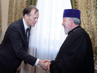 His Holiness Karekin II receives newly appointed Australia Ambassador