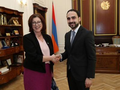 Armenia Deputy PM receives newly appointed Canadian Ambassador