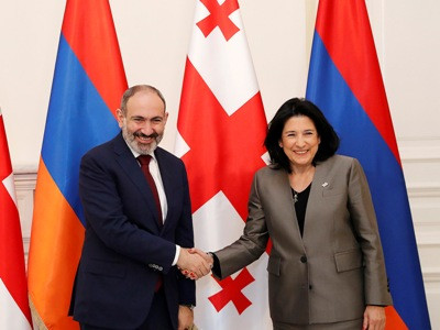 Pashinyan to Zourabichvili: Armenian-Georgian relations are developing positively since our first meeting