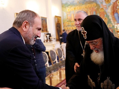 Armenia PM meets with Catholicos-Patriarch of All Georgia Ilia II