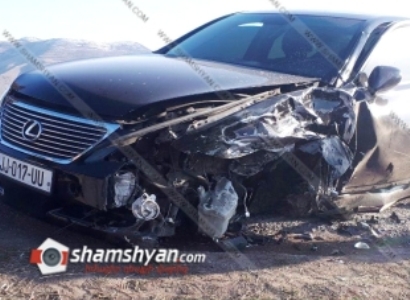 Կոտայքի մարզում Lexus եւ Honda մակնիշների ավտոմեքենաները բախվել են միմյանց. կան տուժածներ