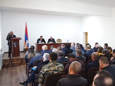 Artsakh’s Sahakyan holds working consultation in Hadrut