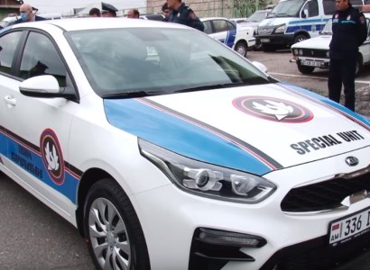 South Korean government presents Kia car to Armenia Police as gift