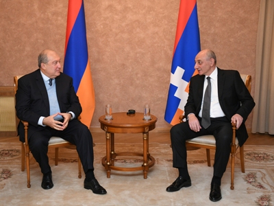 Armenian president discusses Karabakh elections with his Artsakh counterpart