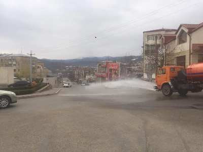 Ստեփանակերտում իրականացվել են ախտահանման աշխատանքներ (ֆոտո)