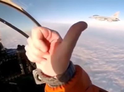 NATO F-16, Russia MiG-31 encounter footage appears on internet