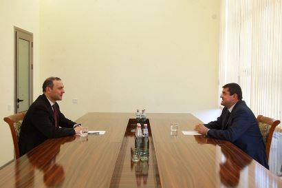Karabakh President-elect has non-official meeting with Armenia Security Council Secretary
