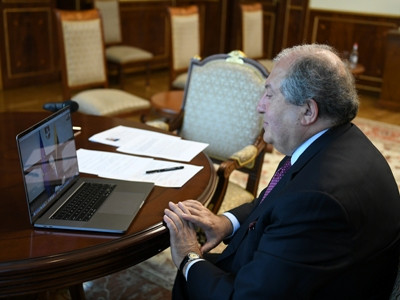 Armenia President has remote conversation with Lithuanian counterpart