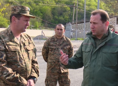 Armenia defense minister visits Karabakh military units