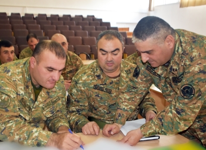 4-րդ զորամիավորումում անցկացվել է զորավարժության ղեկավար կազմի հրահանգավորում
