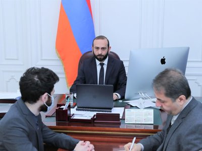 Armenia parliament speaker attends videoconference on upcoming 75th anniversary of Great Patriotic War