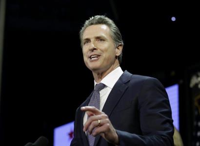 California governor formally supports Biden's candidacy for US president
