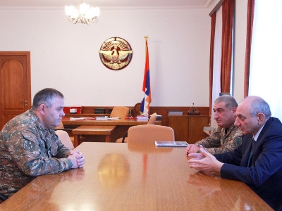 Artsakh president receives head of General Staff of Armenian Armed Forces