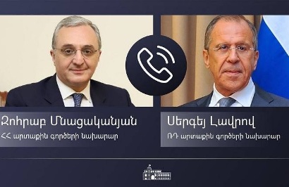 Armenia, Russia FMs have phone talk, discuss Nagorno-Karabakh peace process
