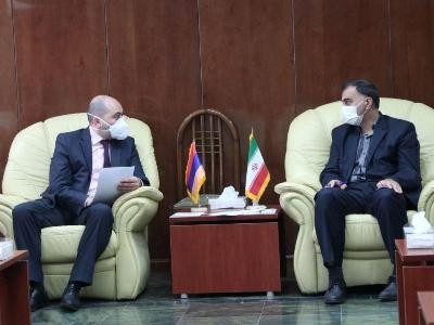Armenia embassy diplomat meets with senior adviser to Iran minister of energy