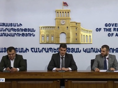Yerevan deputy mayors holding press conference