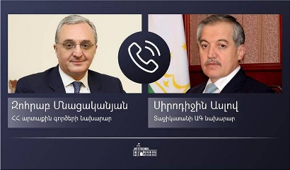 Armenian FM discuss bilateral relations agenda with his Tajik counterpart