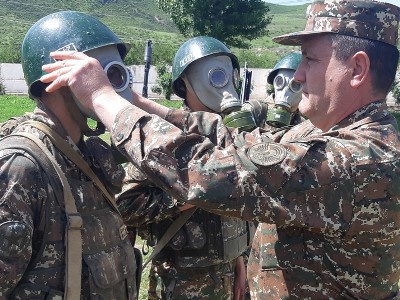 Demonstration training conducted at Armenia army