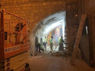Renovation of Armenian Patriarchate Road in Jerusalem progresses well (PHOTOS)