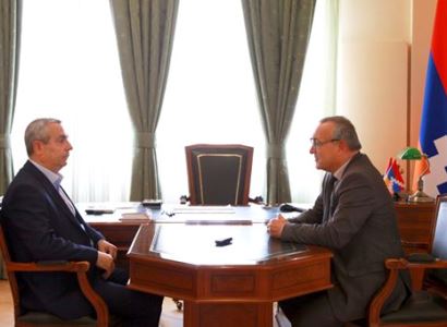 Karabakh acting FM meets with newly elected head of parliament