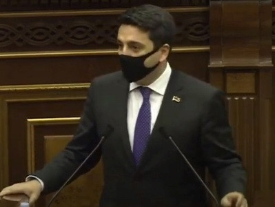 Կարող եք պարոն Ծառուկյանին էլ մեղադրել, որն այսօր դահլիճ չի գալիս. Ալեն Սիմոնյանը՝ Զոհրաբյանին