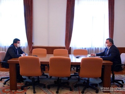ԱՀ նախագահն ու Ստեփանակերտի քաղաքապետը մի շարք հարցեր են քննարկել