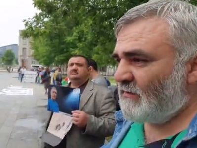 Գերմանիայում քաղաքական միգրանտները բողոքի ցույց են անցկացրել Ադրբեջանի իշխանությունների դեմ