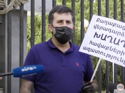 Որպես իրեղեն ապացույց առգրավվել է իմ ձեռքի պաստառը. Ռուբեն Մելիքյան