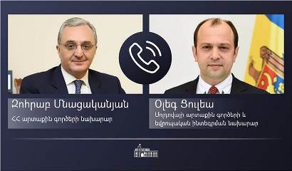Հայաստանի և Մոլդովայի արտգործնախարարները զրուցել են տեսակապով