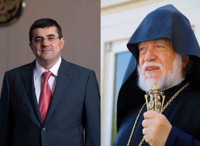 Արամ Ա Կաթողիկոսը Արցախի նախագահի հետ զրույցում զորակցություն է հայտնել Հայոց բանակին