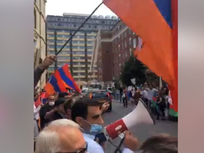 Լոնդոնում հայ երիտասարդների բողոքի ակցիան՝ ընդդեմ Ադրբեջանի ագրեսիայի