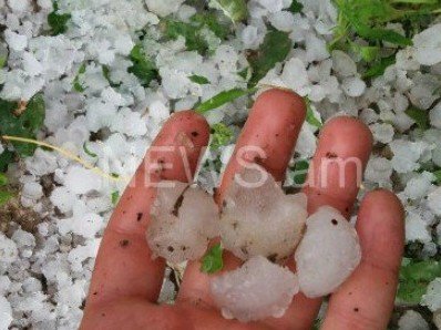 Նոյեմբերյանում քամին, կարկուտն ու հորդառատ անձրևը ավերներ են գործում (ֆոտո)