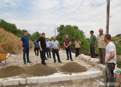Կասֆալտապատվի Ծակուռի-Ակնաղբյուր ավելի քան 17 կմ ճանապարհը. Արցախի նախագահն այցելել է Հադրութի շրջան