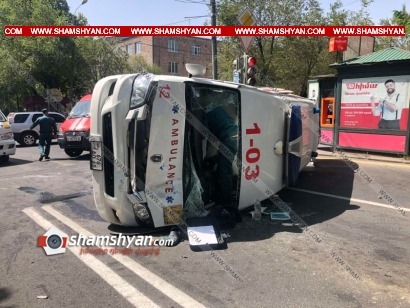«Շտապօգնության» մեքենայի վթարից տուժածներից երկուսի վիճակը միջին ծանրության է