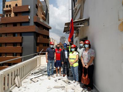 Diaspora commissioner visits Armenians affected by Beirut explosion (PHOTOS)