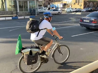 Yerevan citizens hold cycling campaign against exploitation of Amulsar gold mine