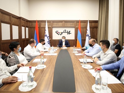 Armenian political party leader holds enlarged consultation