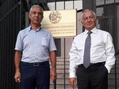 Artak Tovmasyan meets RA Ambassador in Lebanon Vahagn Atabekyan