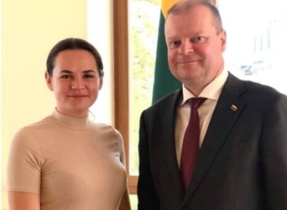Lithuania PM meets with Svetlana Tikhanovskaya