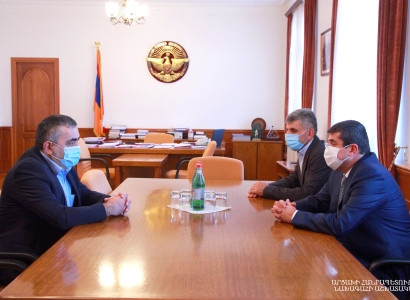 Karabakh President receives ARF-D Bureau chairman