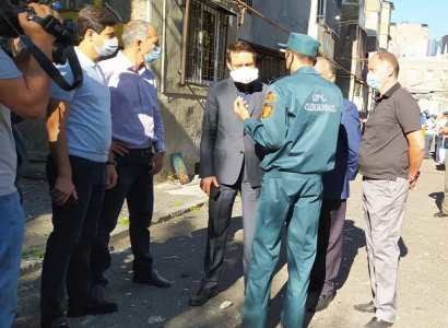 Քանաքեռ-Զեյթունում տեղի ունեցած պայթյունից տուժած բնակիչները կապահովվեն ժամանակավոր կացարաններով. Հայկ Մարության (ֆոտո)