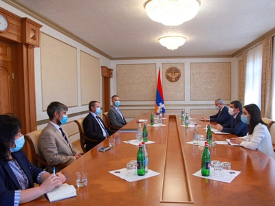 Karabakh President receives The HALO Trust delegation