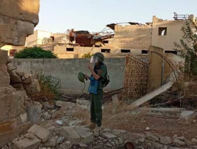 Armenia humanitarian mission sappers in Syria demine 33,143 square meters in August (PHOTOS)