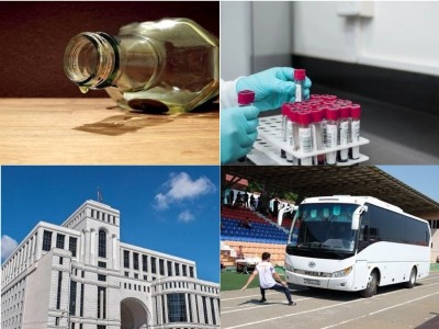 14 people die in Armenia of alcohol poisoning, Armenian citizens can travel to China without visa, 03.09.20 digest