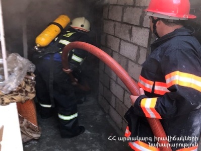 Հրդեհ է բռնկվել Գյումրու բնակելի տնակում