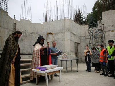 Դիլիջանի նոր կառուցվող եկեղեցում կայացավ առաջին քարերի տեղադրման եւ օրհնության արարողությունը (ֆոտո)